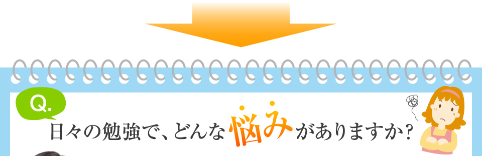 日々の勉強でどんな悩みがありますか？